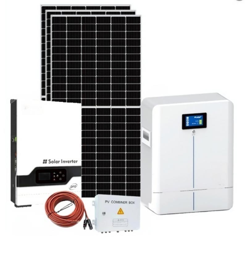 Hybridní systém pro ukládání solární energie o výkonu 5 kW