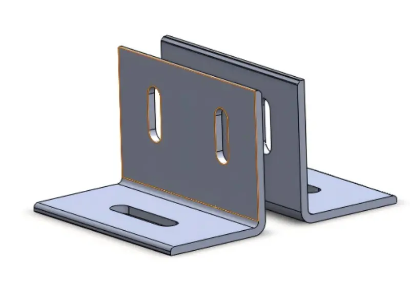 Ocelová solární základna s dvojitým otvorem