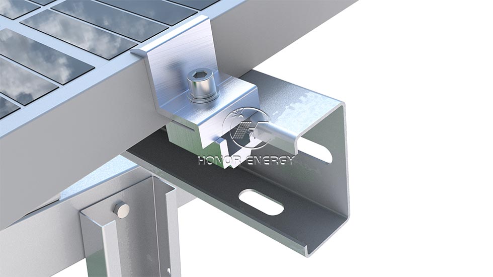 Steel One Row Type Solar Farmland Mount