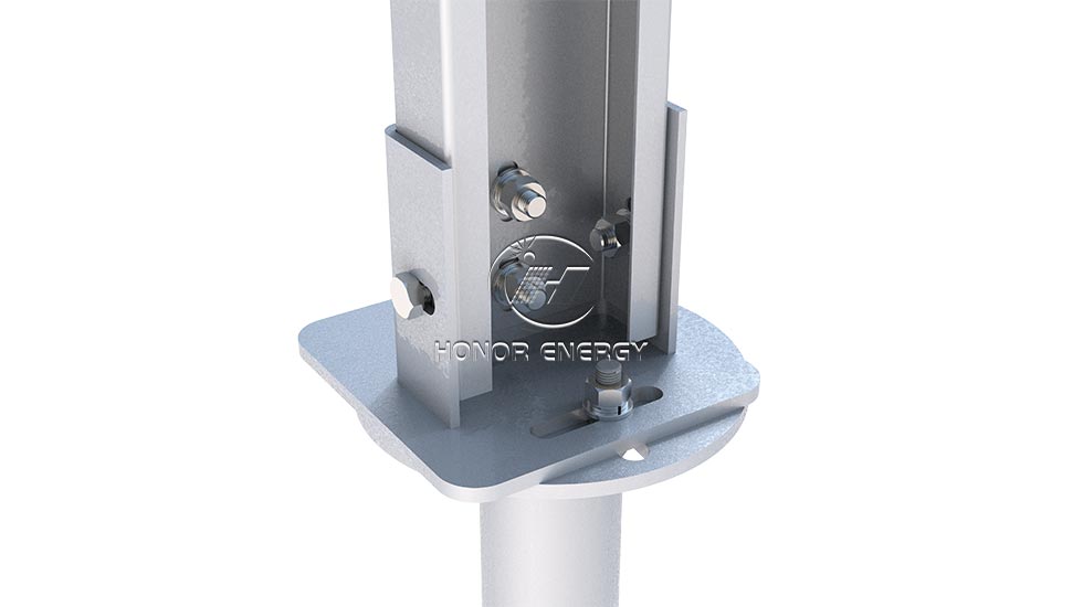 Steel One Row Type Solar Farmland Mount
