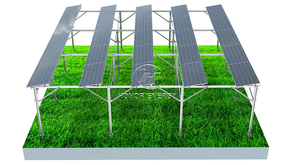 Steel One Row Type Solar Farmland Mount