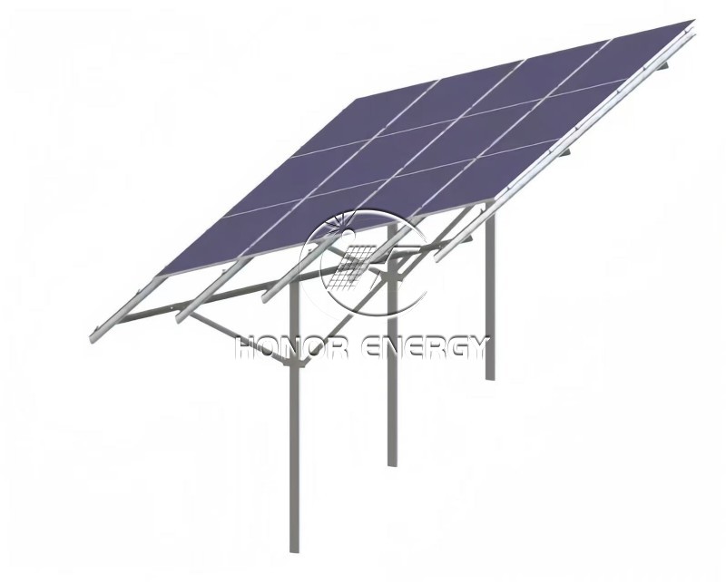 Single Post Solar Steel Ground Mount