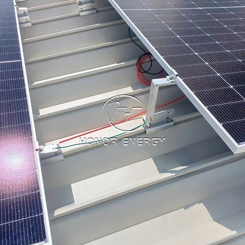 Solar roof mounting