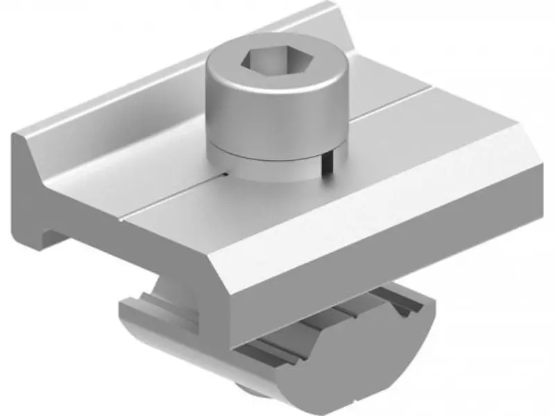 Solární kolejnicová svorka